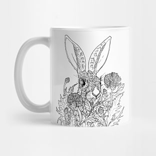 Rabbit hiding Mug